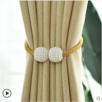 Magnetic Curtain Clip Bead Curtain Tie back Hanging Ball Curtain - (Random Color)