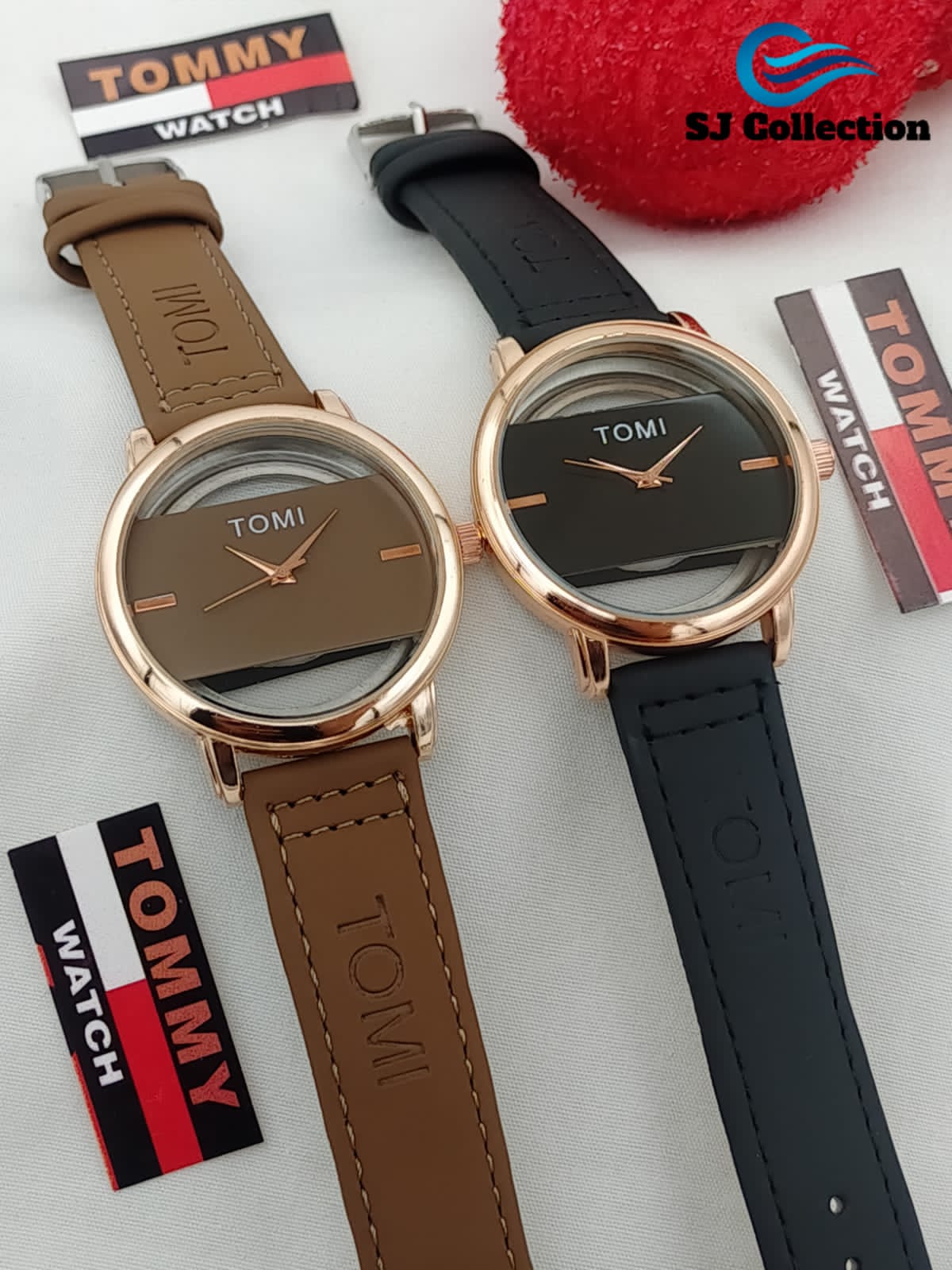 Tomi Watch Leather Strap With Normal Box