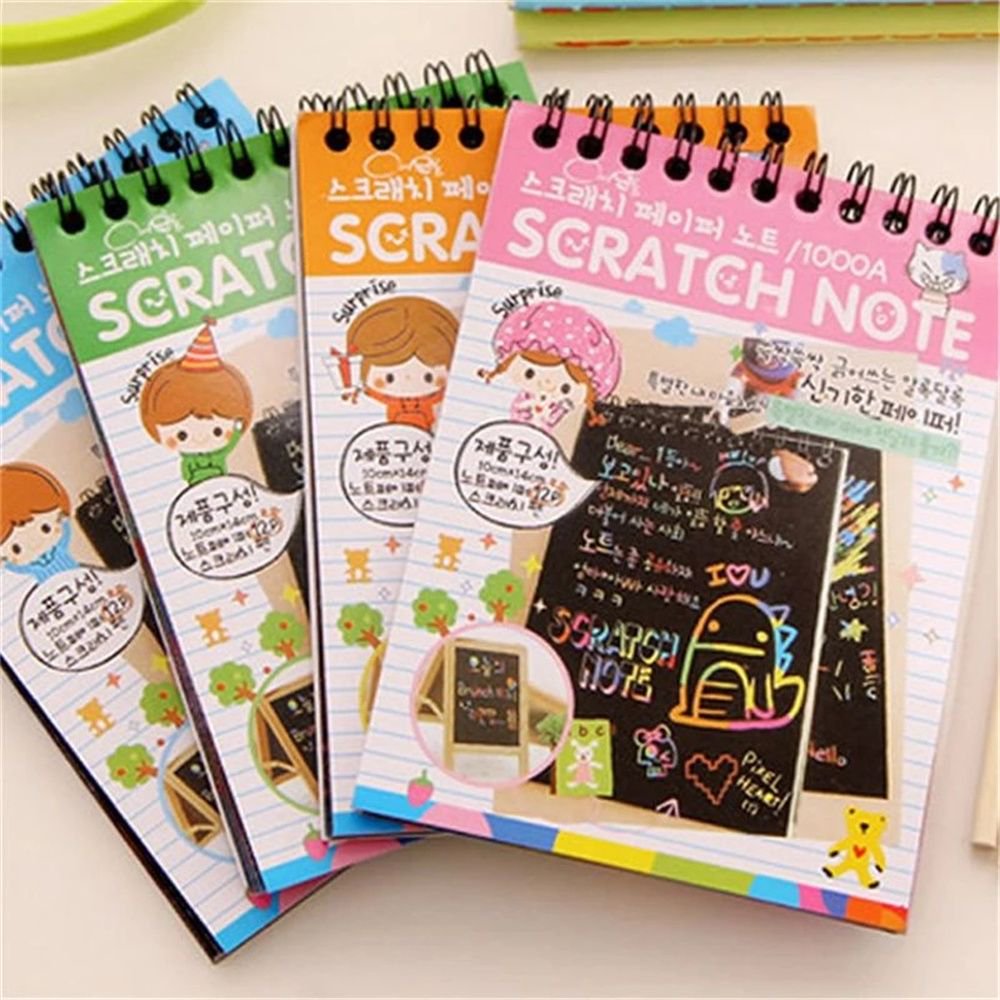 Magic Colorful Scratch Doodle Art Book