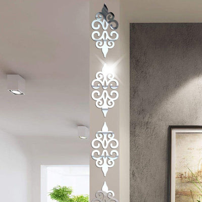 DIY Room Decoration Acrylic Mirror Wall Stickers (12 Pc Set)