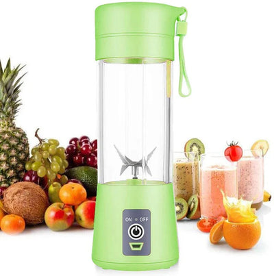 Six Blade Portable USB Rechargeable Electric Juicer Blender Bottle