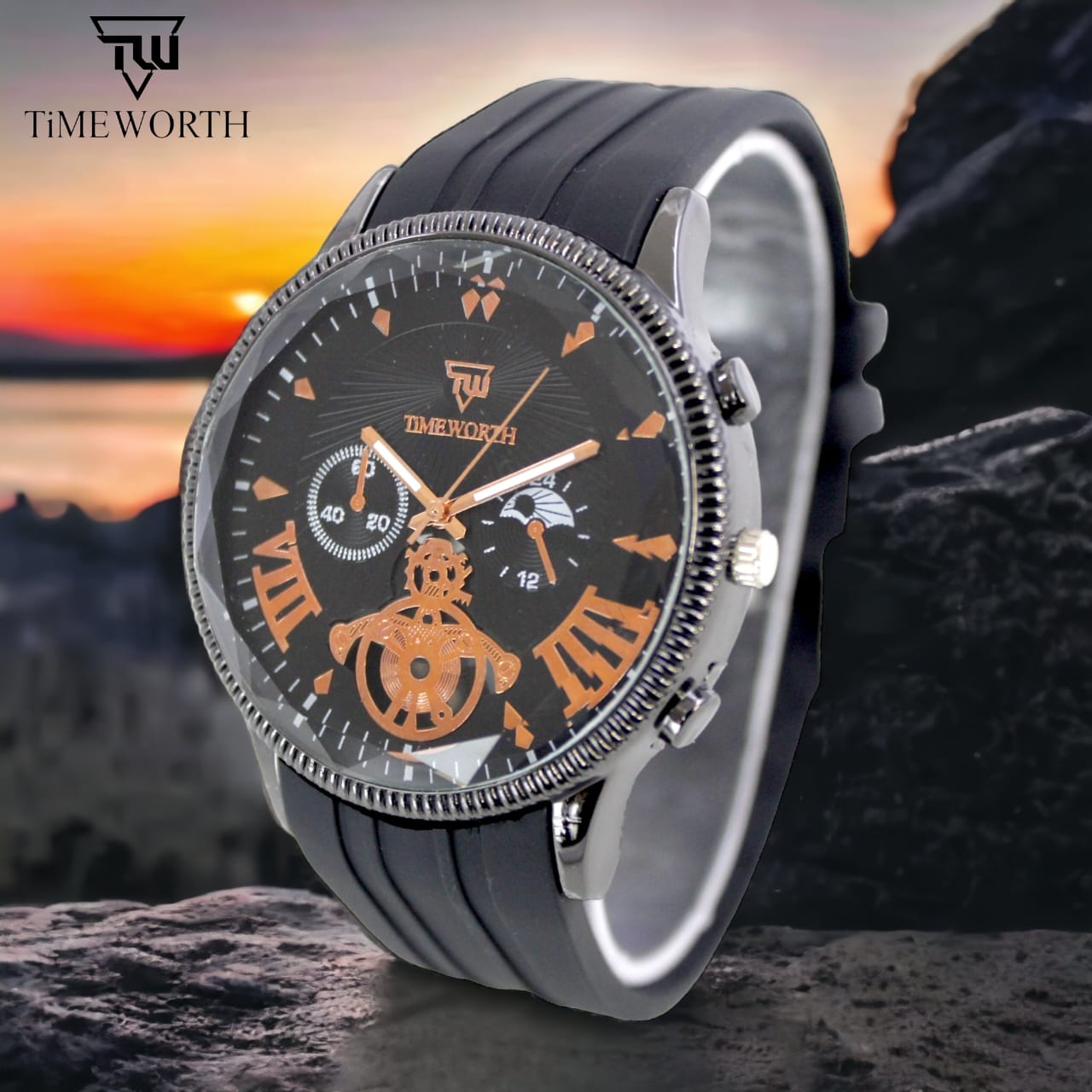 Timeworth Chronograph Round Dial Watch