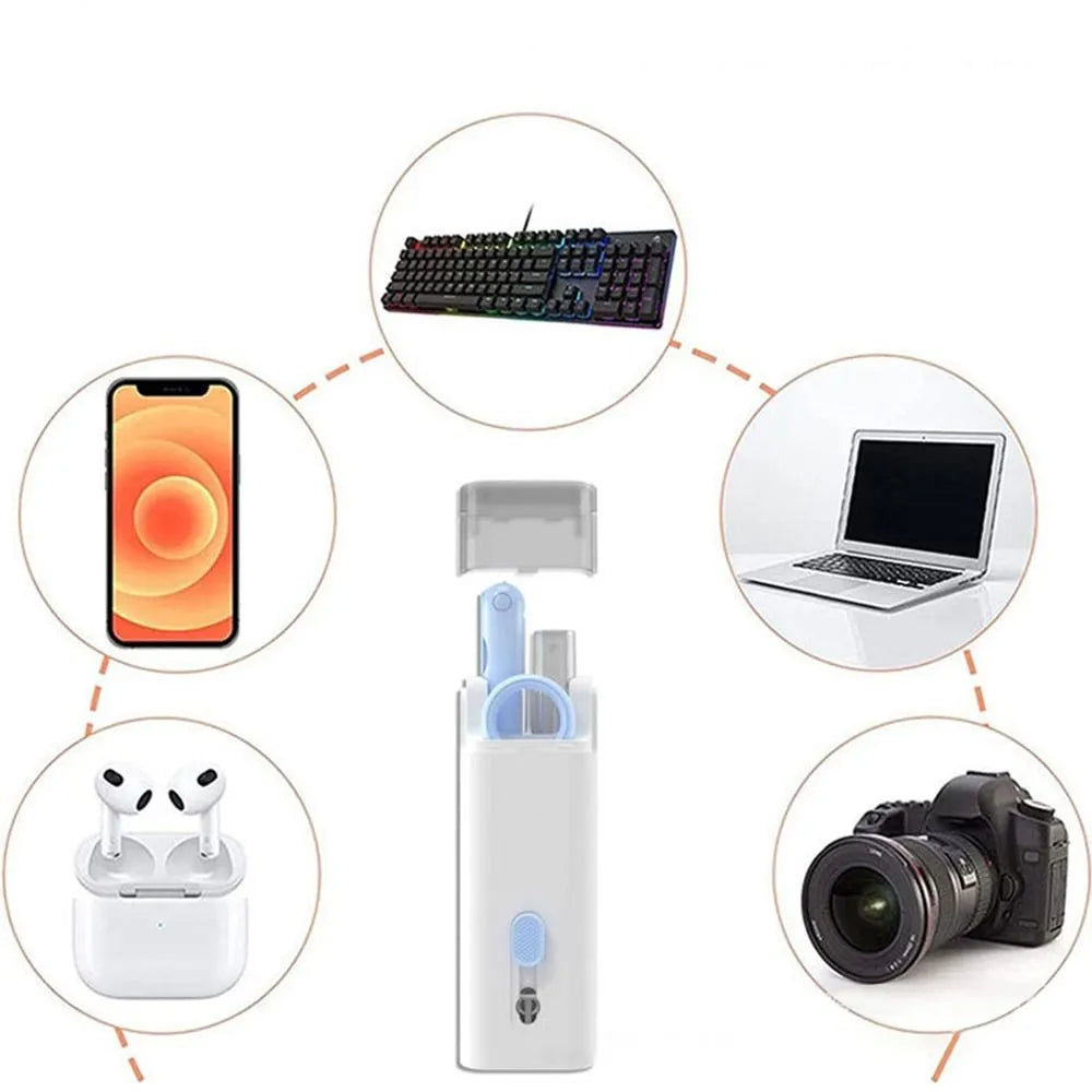 New Headset 7 in 1 Kit Scalable Keyboard Cleaner Brush Earphone Cleaning Pen Cleaner