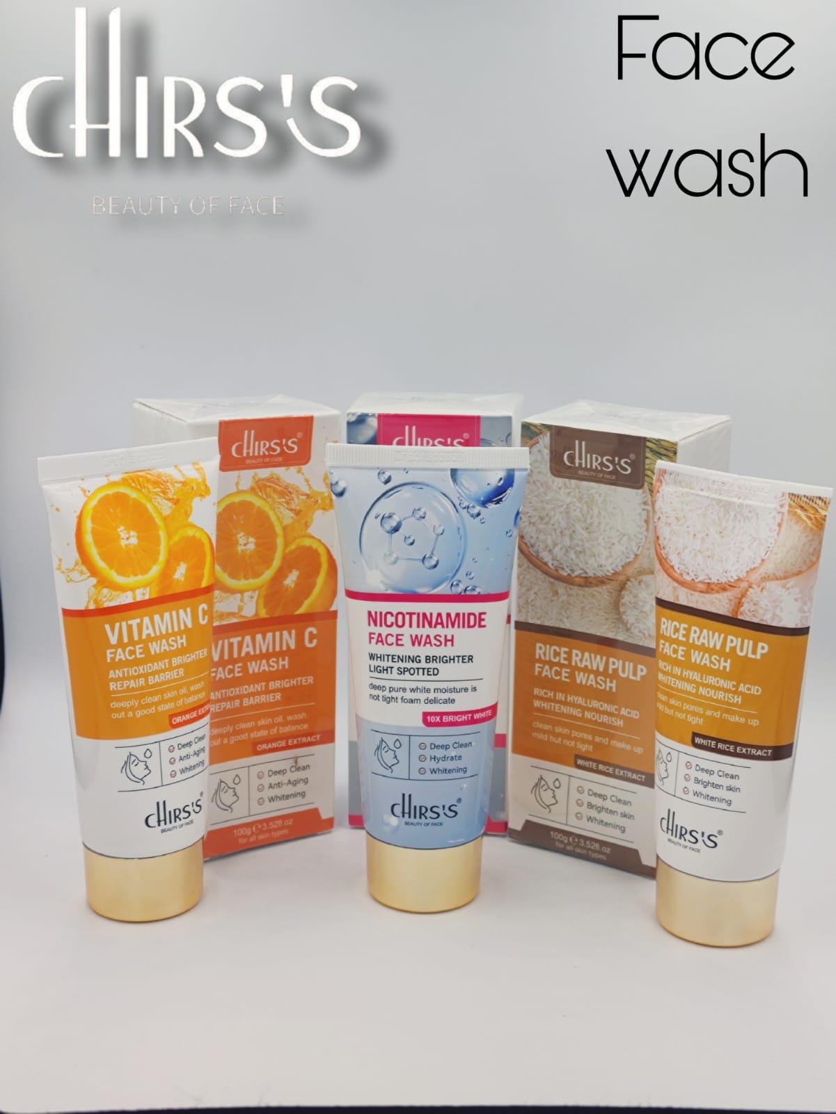 chirs's face wash