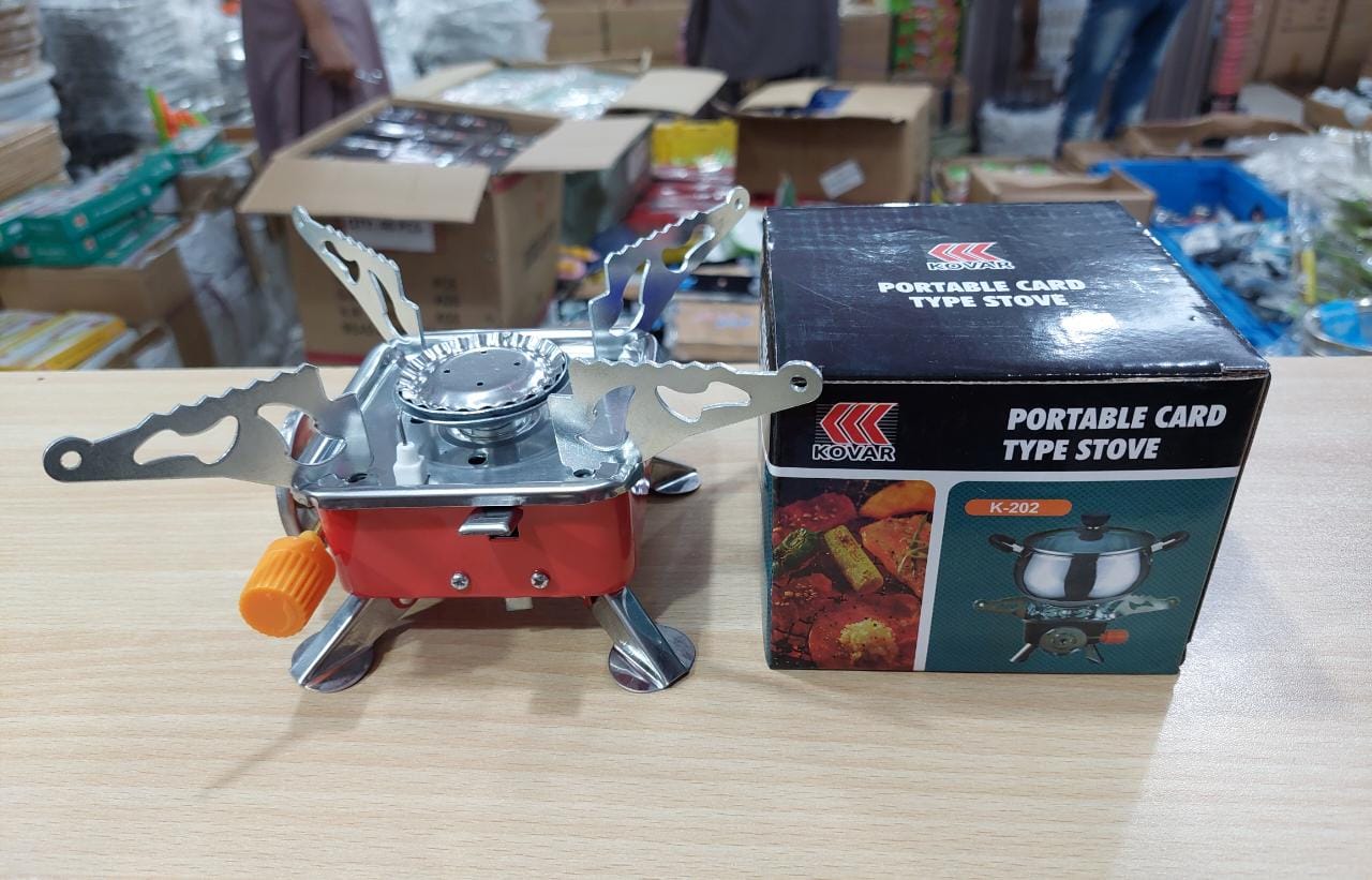 Mini Portable Square Stove for Backpacking Hiking Windproof Burner Camping Stove Foldable Stove for Outdoor &amp; picnic