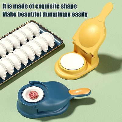 2-in-1 Manual Dumpling Wrapper Mold Labor-saving Home Kitchen Gadget (random Color)