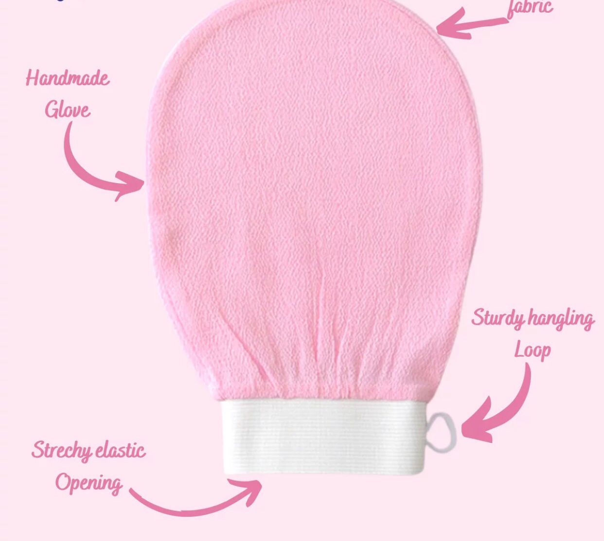Exfoliating Gloves Dead Skin Remover - Exfoliating Bath Washcloth Scrub Mitt for Body - Exfoliating Massage Mitt Back Scrubber Glove