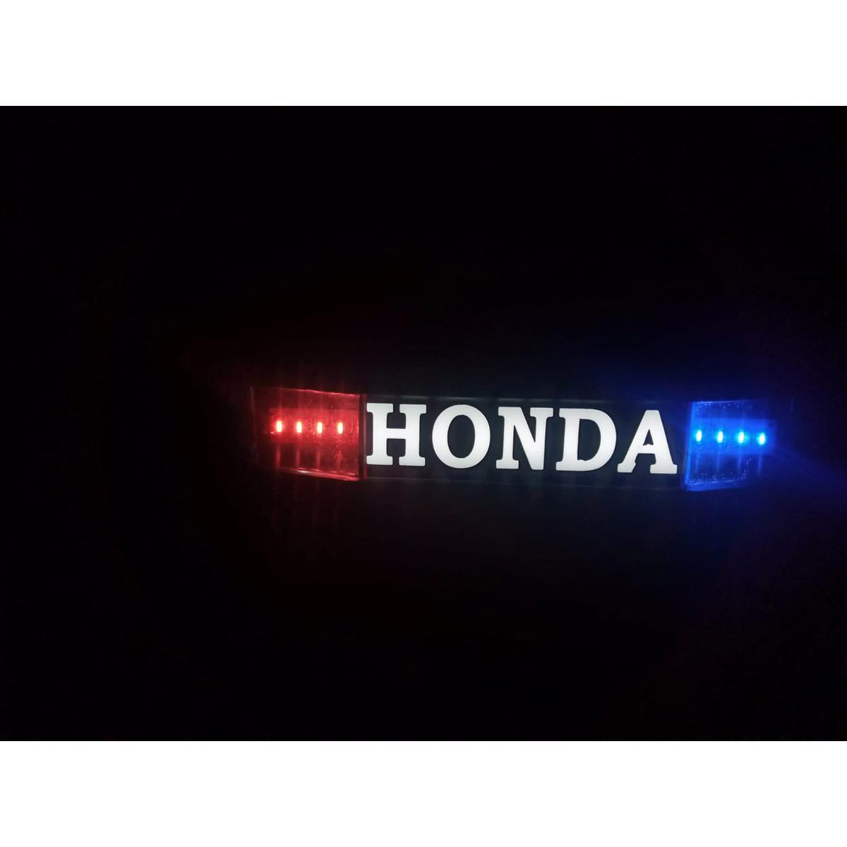 Super Power - Super Star - Suzuki - Unique - Honda - Union Star - Hi Speed - All LED light Monogram For All Bikes (with Red And Blue Light)