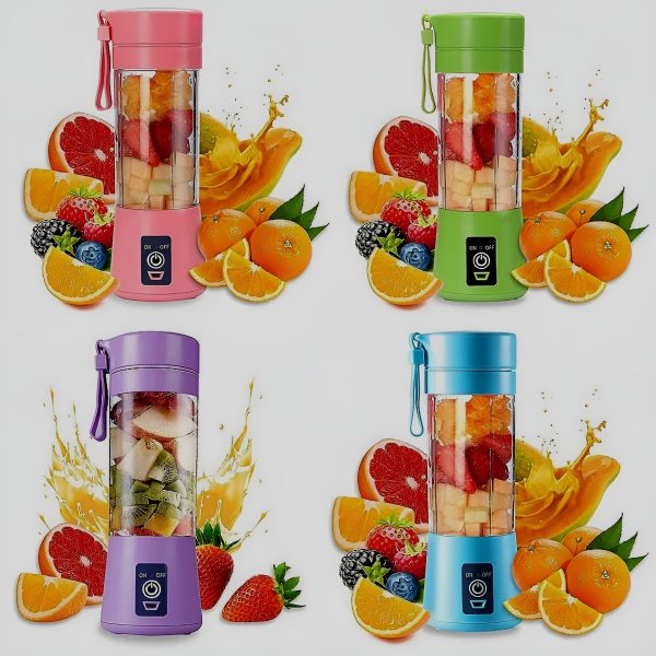 Six Blade Portable USB Rechargeable Electric Juicer Blender Bottle